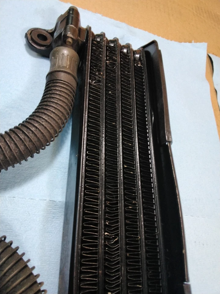 1984-1990 Yamaha FJ1100 1200 OEM Oil Cooler & Lines Nice! FJ 1100 FJ1200  - Image 3 of 4