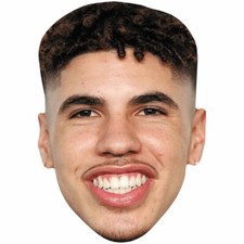 LaMelo Ball Suit Celebrity Mask, Flat Card Face