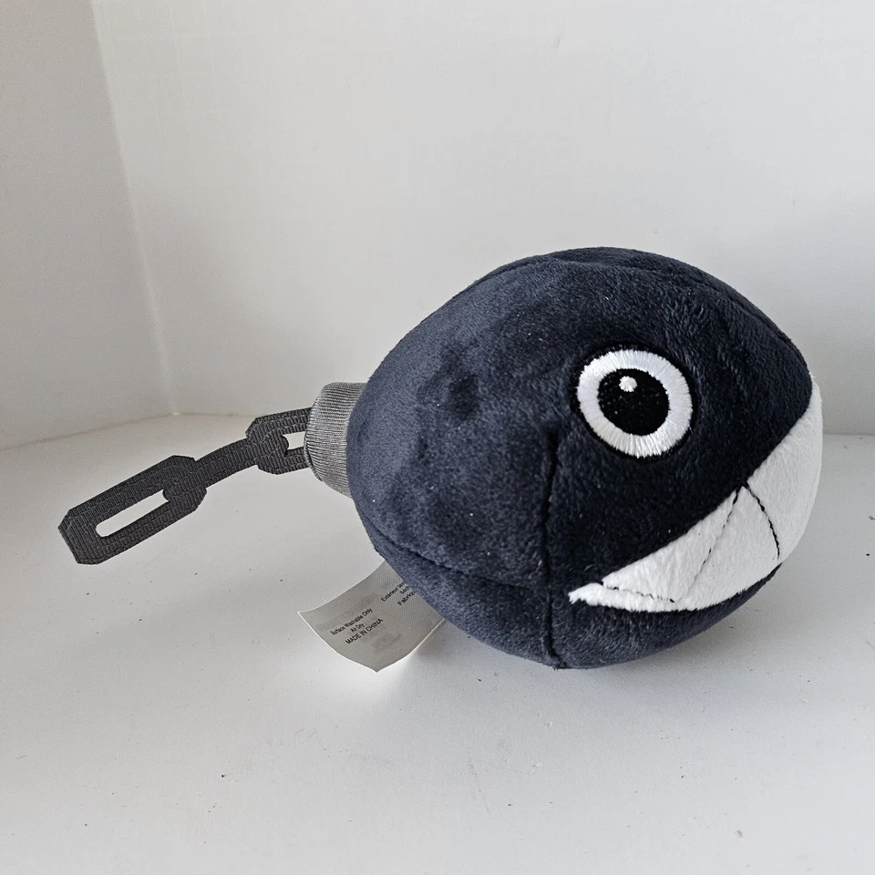 SUPER MARIO CHAIN CHOMP PLUSH 4" JAKKS PACIFIC WORLD OF NINTENDO NWT SERIES 2-3 - Image 3 of 4