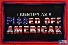 "IDENTIFY" METAL SIGN! 8"X12" PATRIOTIC VETERAN 2ND AMENDMENT MAN CAVE DECOR