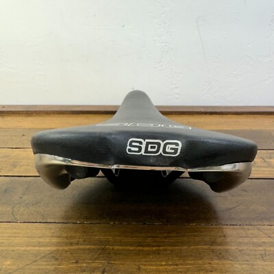 Vintage SDG Seat Comp Black Black BMX Speed Defies Gravity MTB