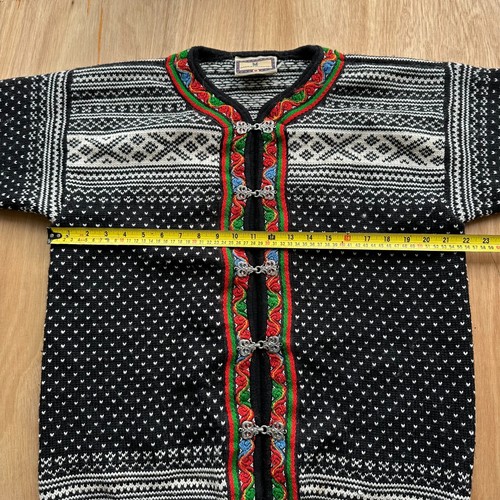 Cardigan maglione sci vintage DALE OF NORWAY classico sede 100% lana M - Foto 7 di 9