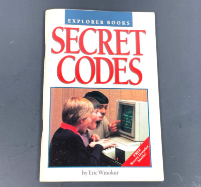 Secret Codes Explorer Books By Eric Winokur w/ Secret Decoder Disk Vintage 1990