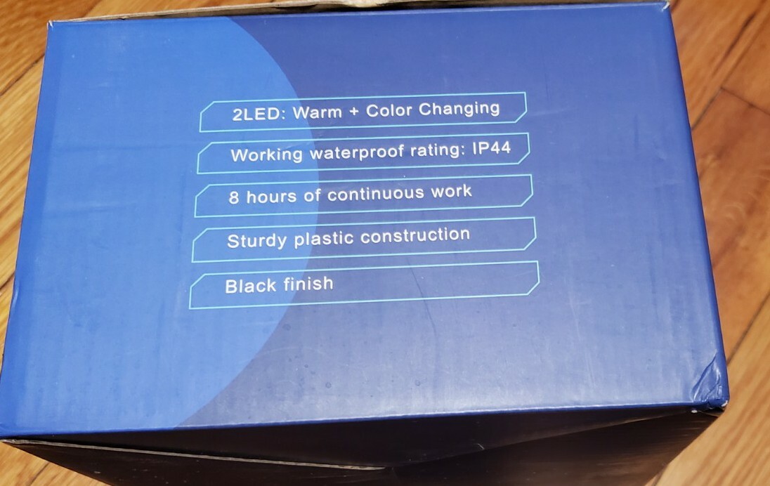 Greluna Solar Fence Lights,2 Modes Solar LED Outdoor Wall Lights for Deck, Front eBay