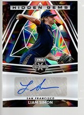 2022 Elite Extra Edition Hidden Gems Autographs Black #HG-LS Liam Simon