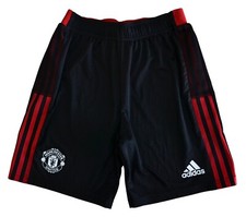MANCHESTER UNITED 2021/2022 TRAINING FOOTBALL SHORTS JERSEY ADIDAS SIZE L BOYS