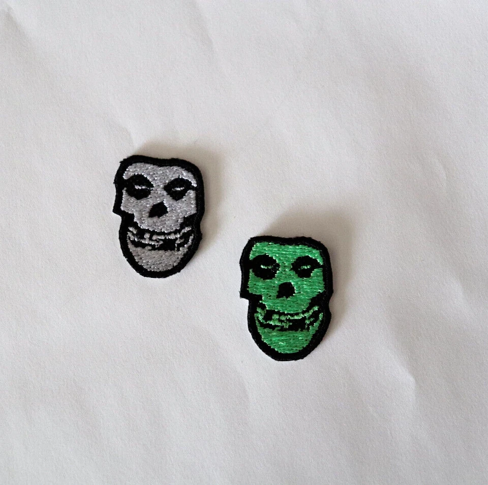 Misfits Patch MINI Iron/Sew on Embroidered High-quality Samhain Danzig White - Image 3 of 3