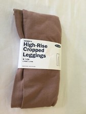 NWT Old Navy Women's Tan High Rise Jersey Cropped Leggings Pants