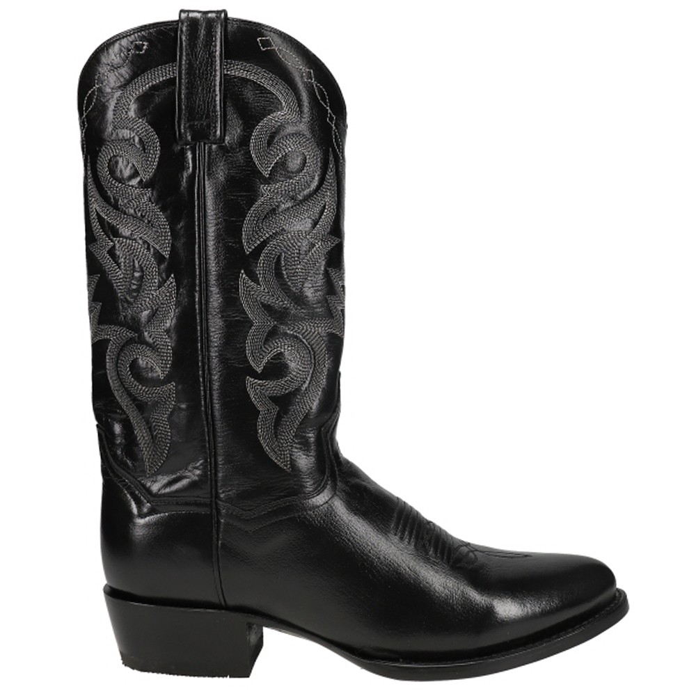 Dan Post Boots Milwaukee Embroidered Narrow Round Toe Cowboy Mens Black Casual 40990₽
