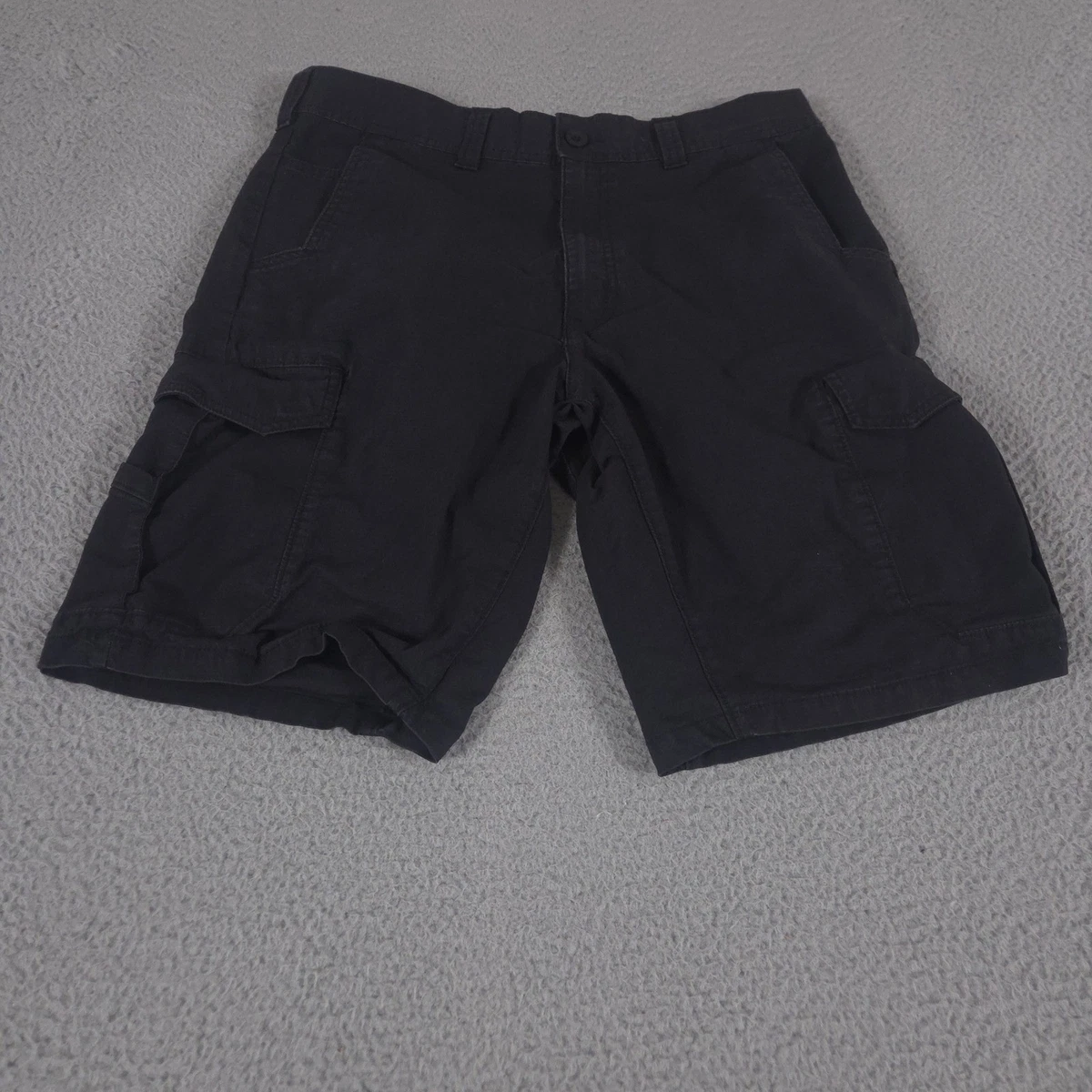 Short Cargo Noir Dickies Taille L (36 Pouces) - Vêtement De Travail Coton - Occasion Bon état