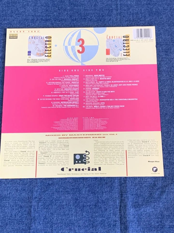 STREET SOUNDS CRUCIAL ELECTRO 3 LP VINYL 1987 *VG+/VG+* - Image 2 of 4