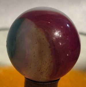 FOUR COLOR SWIRL marble  SLAG  vintage ..Akro agate