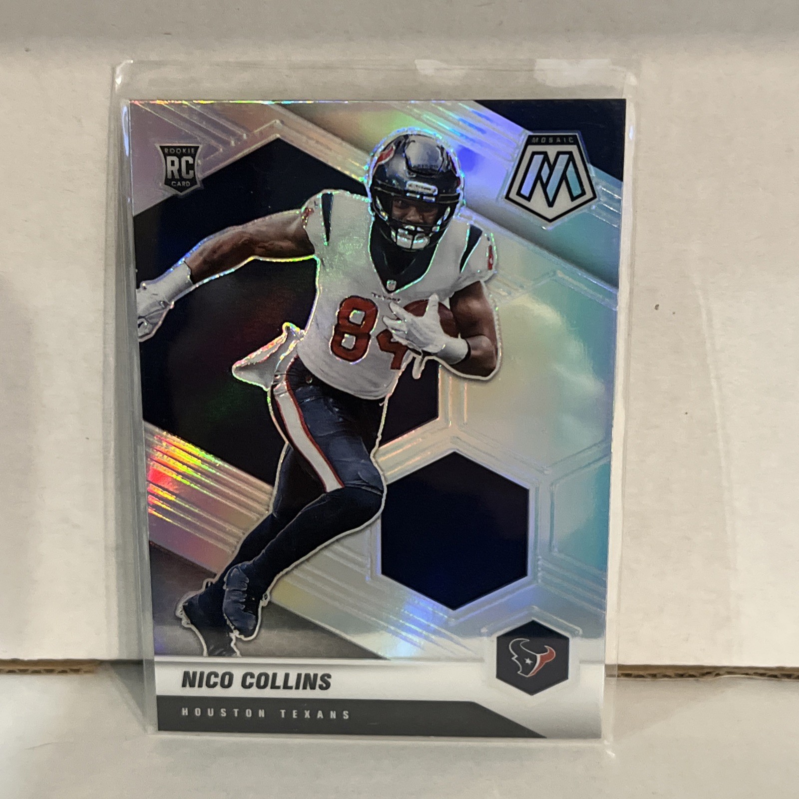 2021 Panini Mosaic #330 Nico Collins Prizm Silver RC