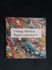 VINTAGE MARBLED PAPER COLLECTION V - Double Sided 20 Designs