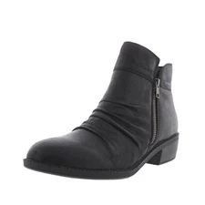 Baretraps Womens 9 M Black Sam Faux Leather Ankle Booties NIB IX1