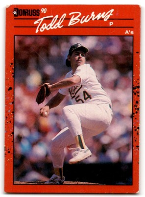 1990 Donruss Todd Burns Oakland Athletics #446
