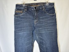 Prana Mens 34x30 Jeans Straight Leg Cotton Stretch Medium Wash Outdoor #124977