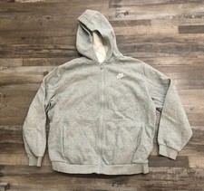 Nike Sportswear Youth Size XL Gray Full Zip Hoodie Sweatshirt