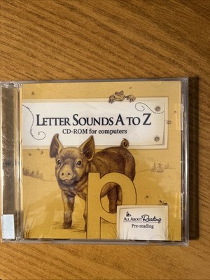 Letter Sounds A to Z - CD-ROM For Computers Pre-Reading 2013 New Sealed