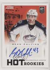 2013-14 Score Hot Rookies Signatures Sean Collins #592 Auto 0a3