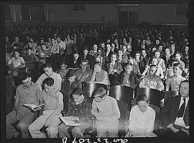 Photo:San Augustine Texas 1930s High School Student Assembly Singing