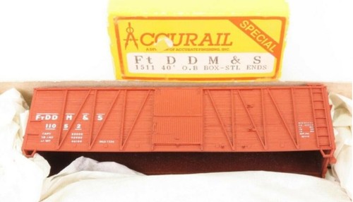 Kit de extremos de acero Accurail 1511 HO Ft. D M & S 40""'' O.B Box | Zustand: New