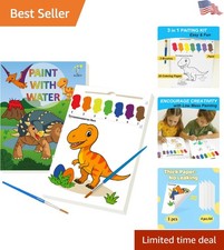 Creative Dinosaur Painting Set for Kids Ages 3-7, Includes Brushes Paint