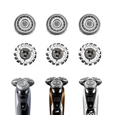 3 Pack Compatible with Replacement Electric Shaving Head Razor Blades New Ver...