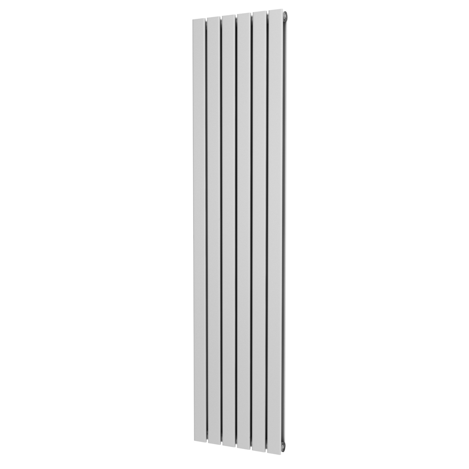 UK Radiators White Vertical Flat Tube Heater Designer Double Panel 1800x408mm