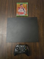 Microsoft Xbox One X Console Black 1TB w/ Controller + Cords + 1 Game TESTED