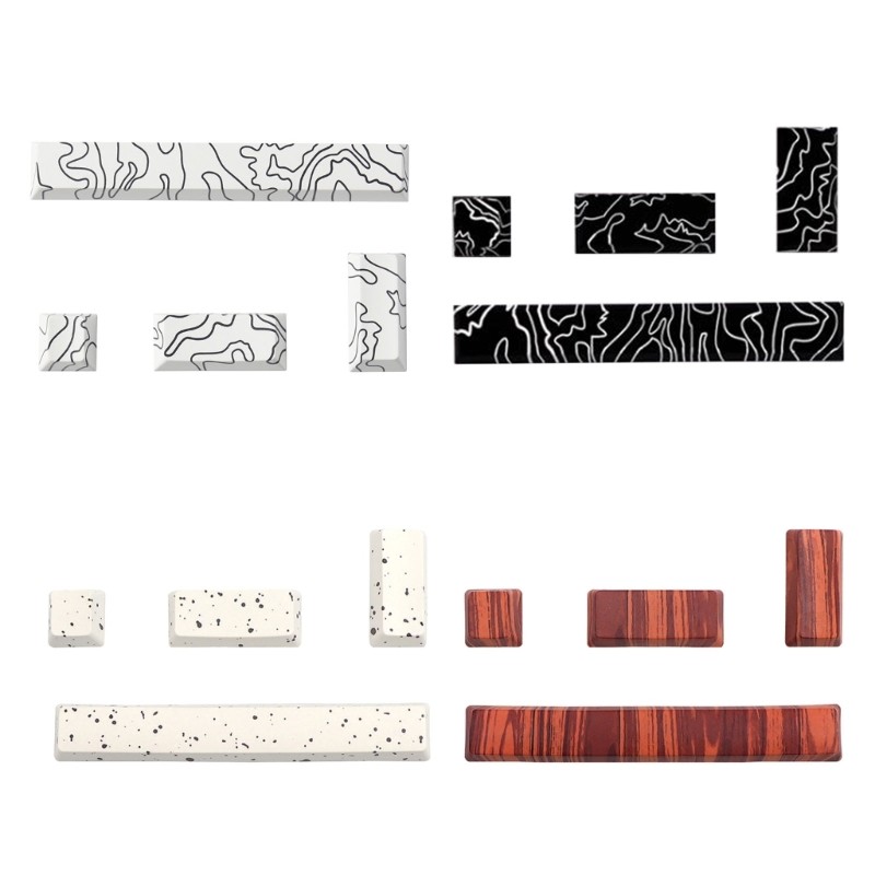 4-Key Keycaps Entre 6.25u Spacebar Keycap OEM Profile PBT Keycaps Sublimated