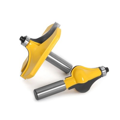 2x 1/2in Shank Handrail Molding Router Bit Edge Forming Line Profile Cutter