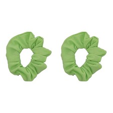 Set of 2 Solid Scrunchies Light Green