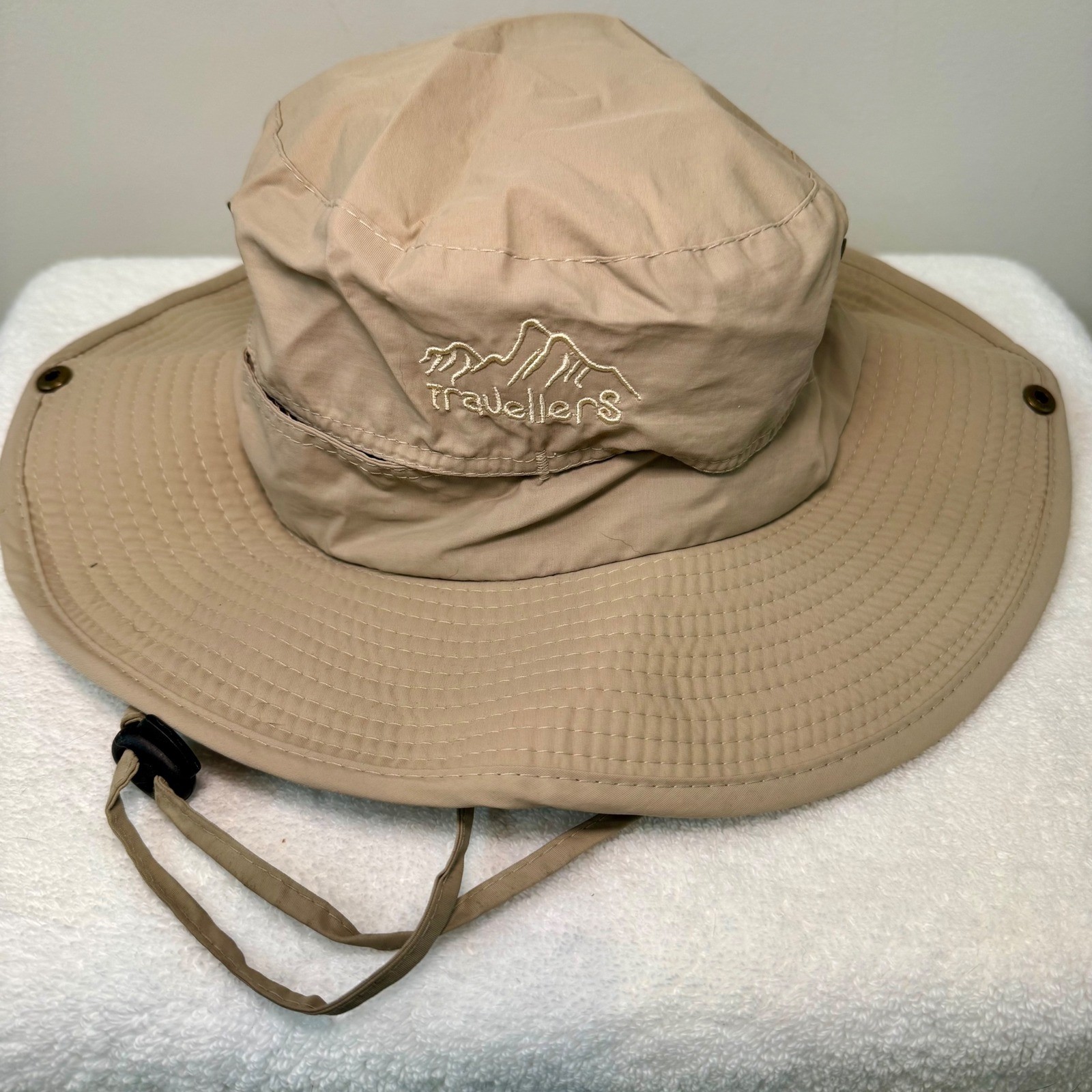 Lethmik Travellers Bucket Hat Tan Outdoor Sun Protection Adj