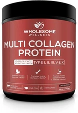 Wholesome Wellness Multi Collagen Protein Powder Hydrolyzed (Type I II III V... 