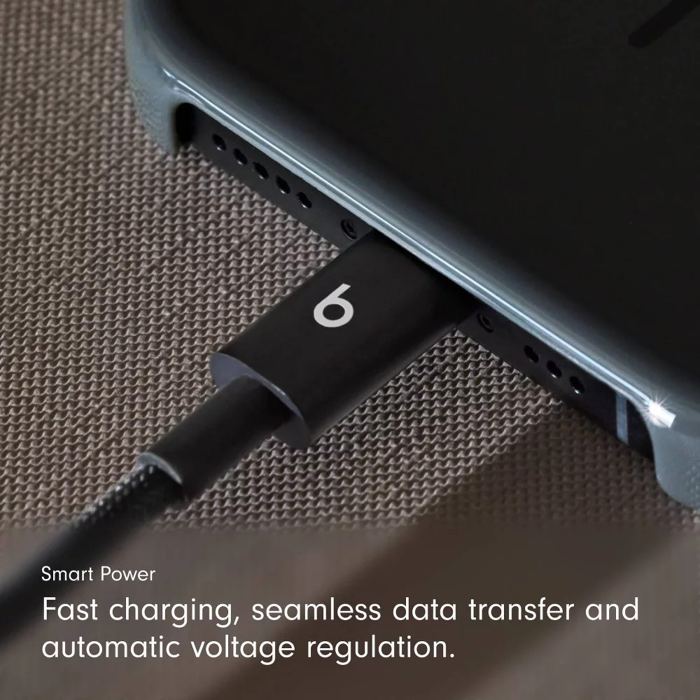 Cables tejidos Beats USB-A a USB-C (1,5 m) - Negro bolt (2 unidades), imagen 7
