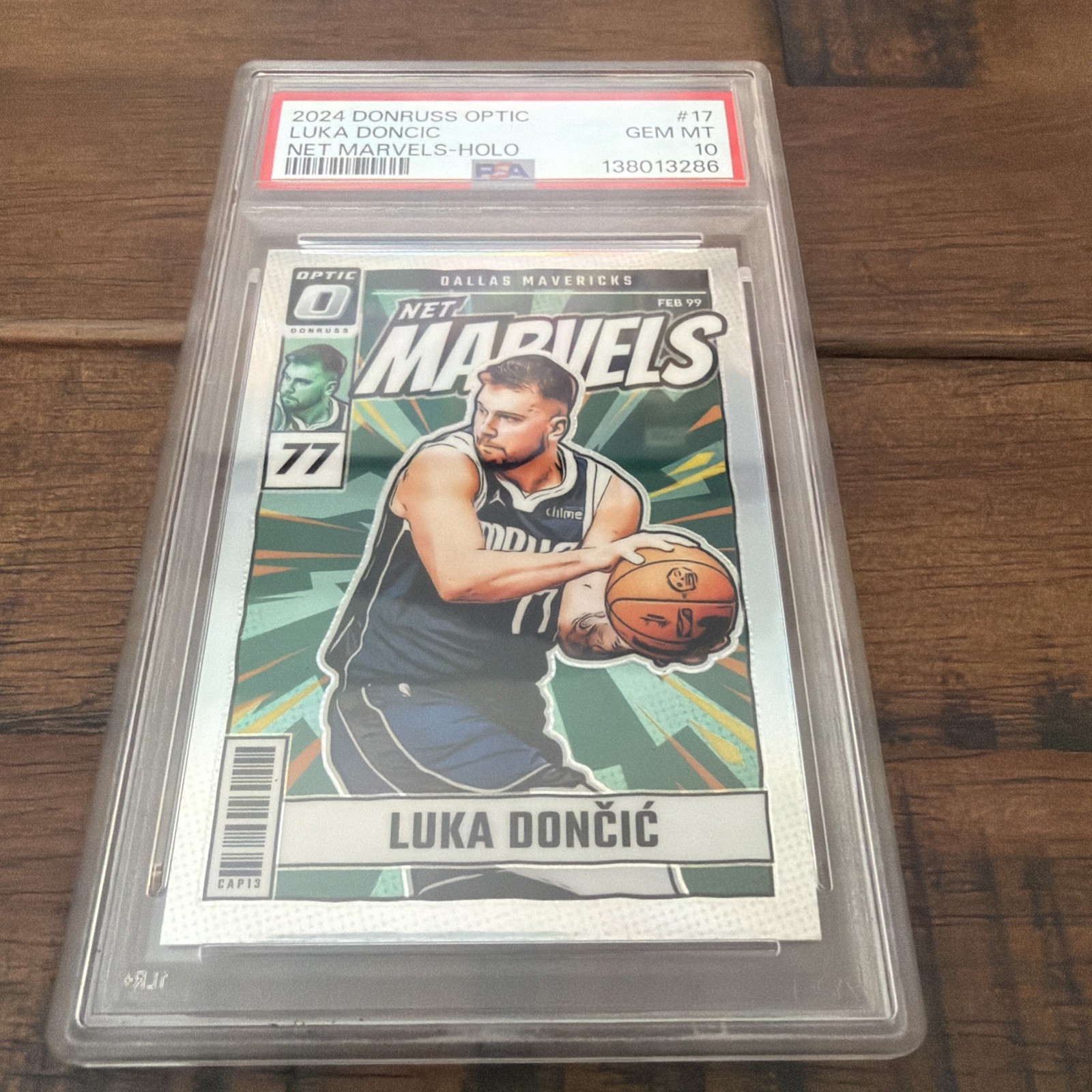 2024 Donruss Optic Luka Doncic Net Marvels Holo PSA 10