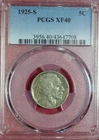 1925-S BUFFALO NICKEL PCGS XF40