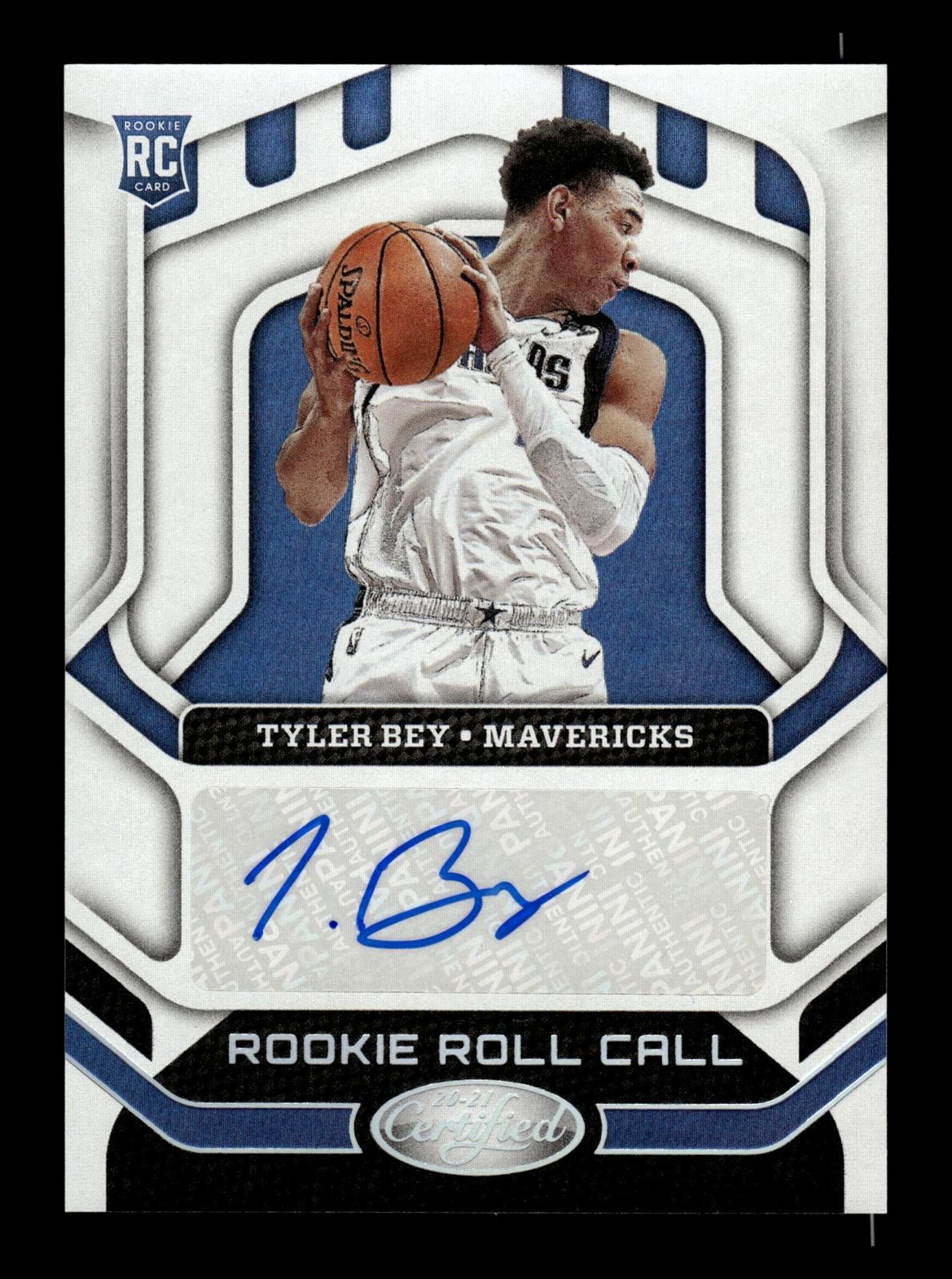 2020-21 Panini Certified #RR-BEY Tyler Bey Rookie Roll Call AUTO