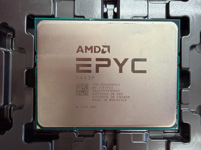 AMD epyc Milan 7443p 2.85ghz 24 cores 48 threads sp3 CPU processor - Dell Lock