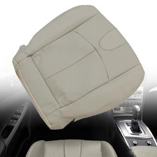 Front Driver Side Bottom Replacement Seat Cover Wheat Microfiber Leather Tan