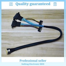 NEW SlimSAS SFF-8654 8i to 2 NVMe U2 SFF-8639 hard drive data cable 40cm