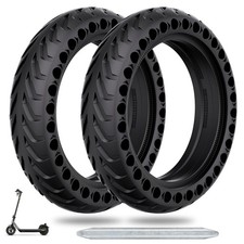 50/75-6.1 Scooter Tire, 2pcs 8 1/2 x2 Solid Tires, Replacement Wheel Compatib...