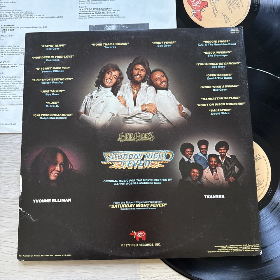Saturday Night Fever Original Soundtrack 1977 1st US Press Complete W/OG Sleeves - Image 2 of 4
