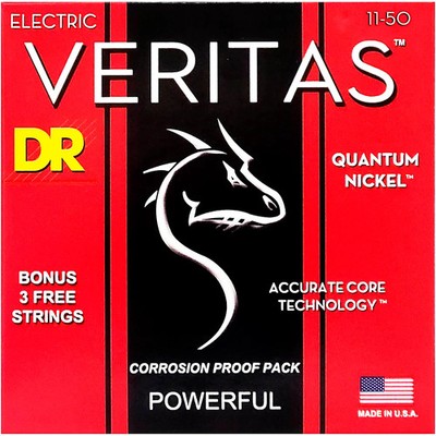 DR Strings Veritas  Accurate Core Technology Heavy Electric Guitar Strings 1150