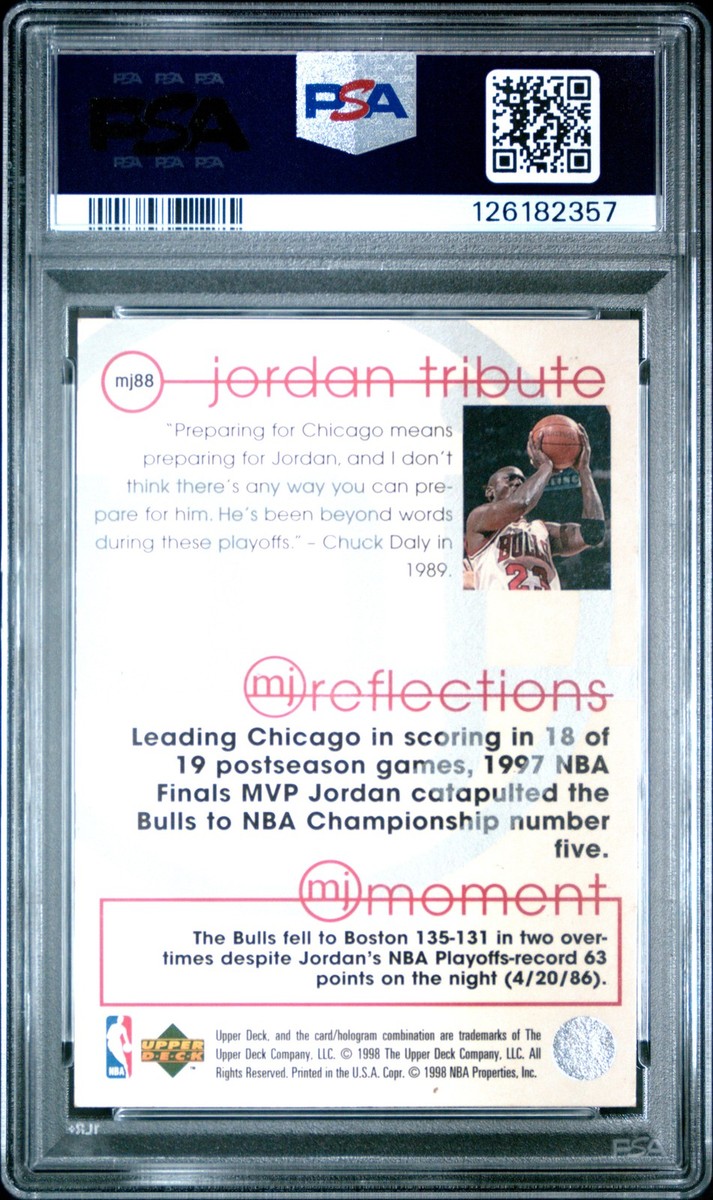 1997-98 Upper Deck Michael Jordan Tribute - Michael Jordan #MJ88