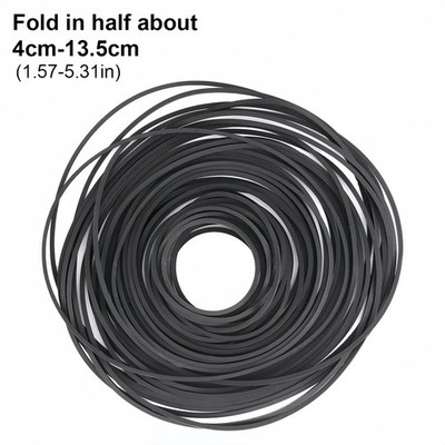 50PCS Square Rubber Drive Belt Replacement For Cassette Player Recorder Repair