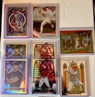 8 Card Mike Trout Refractor Prizm Lot, Bowman, Topps Chrome Angels