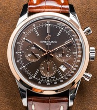Breitling Transocean Chronograph 43mm Rose Gold Complete Set Bronze Dial UB0152 5