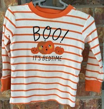 CARTER'S Infant 12 Months Halloween Stripe Pajama Top